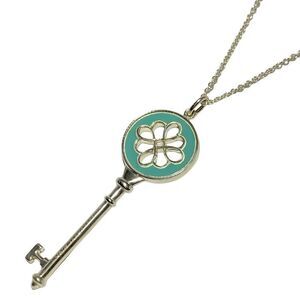 Tiffany & Co(tiffany & Co) Necklace Blossom Key Silver X Tiffany & Co Blue